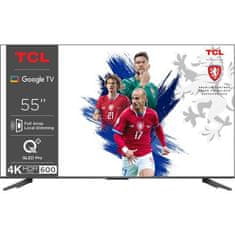 TCL UHD QLED televize 55C655 PRO