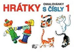 Omaľovánky - Hrátky s číslami 1 (číslice 1 - 5)