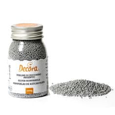 Decora Cukrové ozdoby mini perličky 1,5 mm strieborné 100 g