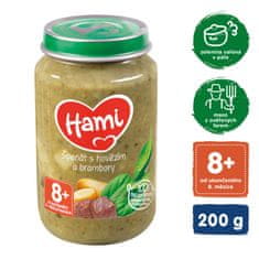 Hami Špenát, zemiaky a hovädzie (200 g) - mäsovo-zeleninový príkrm