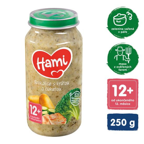 Hami Brokolica a morčacie prsia (250 g) - mäsovo-zeleninový príkrm