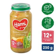 Hami Zemiaky s hovädzím a hráškom (250 g) - mäsovo-zeleninový príkrm