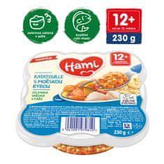 Hami Tanierik mäsovo-zeleninový Zeleninové ratatouille s morskou rybou 230g, 12+