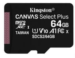 Kingston 64 GB pamäťová Micro SD karta Kingston CLASS 10 - KINGSTON