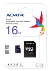 A-Data 16 GB pamäťová Micro SD karta + SD Adaptér, CLASS 4 - ADATA