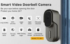 Innotronik Wi-Fi Doorbell zvonček na dvere ITY-RB11(2MP) - Innotronik