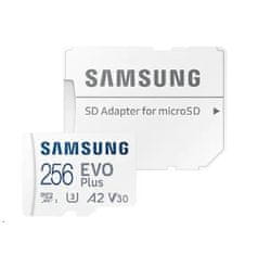 SAMSUNG 256GB pamäťová Micro SD karta Samsung EVO Plus + SD adaptér, CLASS 10 - SAMSUNG