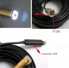 SAFETRONIK Endoskopická inšpekčná vodeodolná USB kamera s 5m/10m/15m/20m/25m káblom (5m kábel) - SAFETRONIK