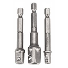 Powermat Sada adaptérov do vŕtačky 1/2" 3/8" 1/4", 3ks, šesťhran PM-ZADB-3T