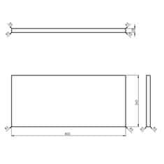 SAPHO WOODY doska 800x28x360mm, masív prírodný dub WD086-70 - Sapho