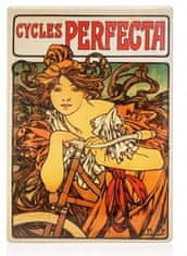 Ceduľa Alfons Mucha - Cycles Perfecta