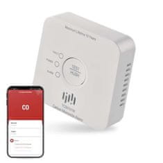 EMOS GoSmart detektor oxidu uhoľnatého v miestnosti TCS0101W s WiFi