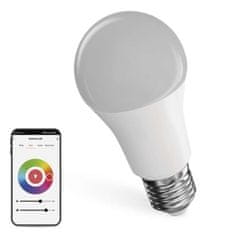 EMOS LED žiarovka GoSmart A60 / E27 / 9 W (60 W) / 806 lm / RGB / stmievateľná / WiFi