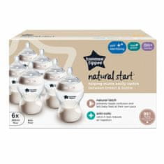 Tommee Tippee CTN Dojčenská fľaša, 6x260ml, 0m+