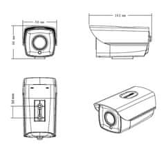 SAFETRONIK IP kamera 4MP 2688x1520, 40m IR Omnivision - Longse