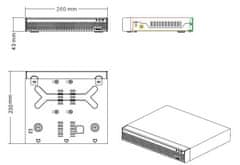 SAFETRONIK 16 kanálový NVR rekordér Longse 3616D - Longse