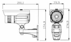 SAFETRONIK AHD kamera 2,1MP 1920x1080, 60m IR - Longse