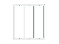 ACI Farfisa PL89 - stříška proti dešti 3x3 moduly, Profilo