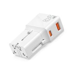 Mobile-origin Travel adapter 25W, EU/US/UK/AU, white