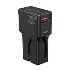 Mobile-origin Travel adapter 25W, EU/US/UK/AU, black