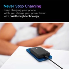 Spigen ArcHybrid Mag Wireless Portable Charger, black - 5000mAh/MagSafe Compatible/7.5W