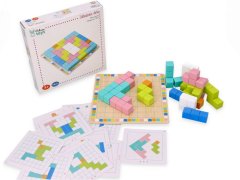 Adam toys Drevená skladacia hra TETRIS - 19ks