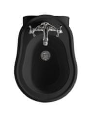 KERASAN RETRO bidet závesný 38x52cm, čierna mat 102631 - Kerasan