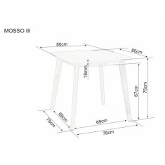 Signal Jedálenský stôl MOSSO III - dub/dub