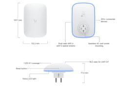 Ubiquiti U6-Extender - UniFi6 Extender WiFi 6