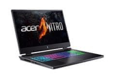 Acer Herní notebook 17,3 Nitro 17/AN17-42-R0NU/R7-8845HS/17,3&apos;&apos;/QHD/32GB/1TB SSD/RTX 4070/W11H/Black/2R (NH.QP9EC.001)