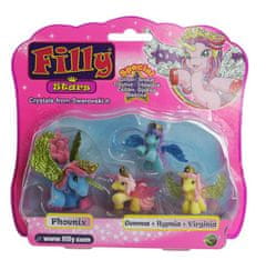 Alltoys Filly Stars rodinka figúrky 1+3ks fliška 4 druhy na karte 18x17cm