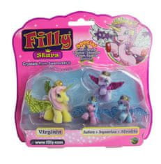 Alltoys Filly Stars rodinka figúrky 1+3ks fliška 4 druhy na karte 18x17cm