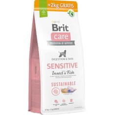 Brit Care Dog Sustainable Sensitive Insect+Fish 12+2kg