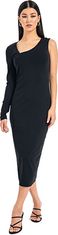 ONLY Dámske šaty ONLINA Standard Fit 15302675 Black/One Sleeve (Veľkosť S)