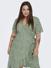 Only Carmakoma Dámske šaty CARLIVIA Regular Fit 15252210 Hedge Green (Veľkosť 4XL)