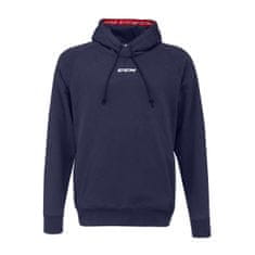 Mikina CCM Team Fleece Pullover Hoodie Sr Farba: čierna, Veľkosť: M