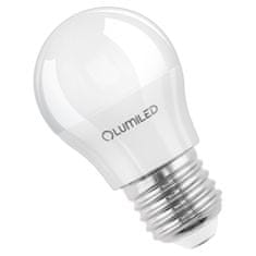 LUMILED 6x LED žiarovka E27 P40 2,5W = 25W 249lm 4000K Neutrálna biela 120°