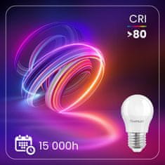 LUMILED 6x LED žiarovka E27 P40 2,5W = 25W 249lm 4000K Neutrálna biela 120°