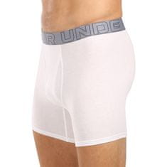 Under Armour 3PACK pánske boxerky bielé (1383889 100) - veľkosť M