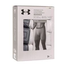 Under Armour 3PACK pánske boxerky bielé (1383889 100) - veľkosť M