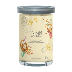 Yankee Candle Yankee Candle vonná sviečka Signature veľká sviečka Tumbler Banoffee Waffle 567g