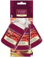 Yankee Candle Yankee Candle 3 ks prívesok do auta Black Cherry