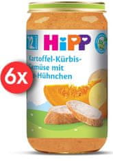 HiPP BIO Zemiaky, tekvica, zelenina a kuracie mäso 6 x 250 g