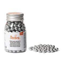 Decora Cukrové ozdoby strieborné perly 100 g