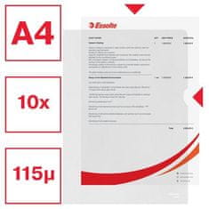 Esselte Dosky "L" "Standard", matný, A4, 105 mikrónov, pomarančový povrch, 54820