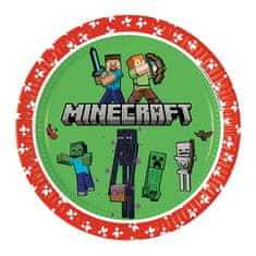 Procos Papierové taniere Minecraft TNT 23cm 8ks