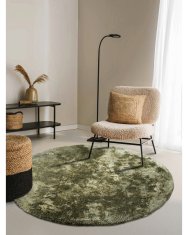 Elle Decor Kusový koberec Cosy 106109 Green kruh z kolekcie Elle 160x160 (priemer) kruh