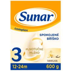 Sunar Complex 3 batoľacie mlieko vanilka 600 g