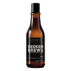 Redken Šampón 3 v 1 Brews (3-In-1 Shampoo, Conditioner and Body Wash) 300 ml