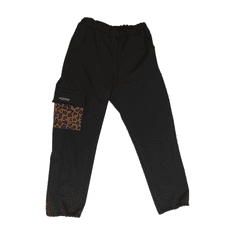 MOONRISE Fashion Softshellové nohavice - leopard brown/black s vreckom, 110